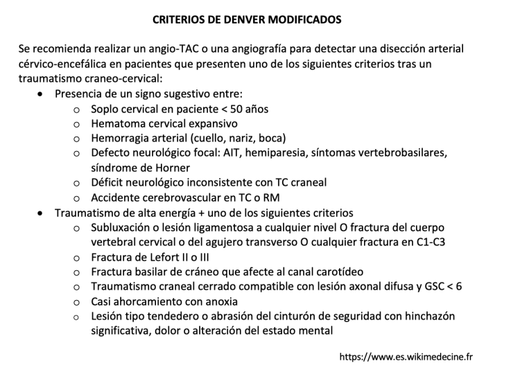 Criterios de Denver